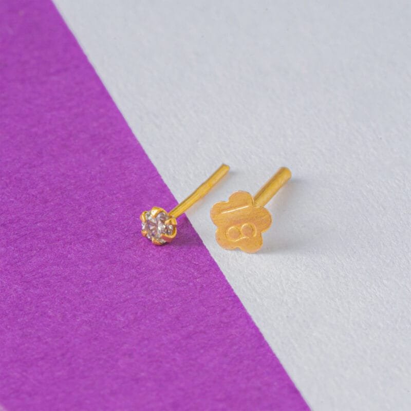 18k Diamond Nose rein - Larg - Image 3