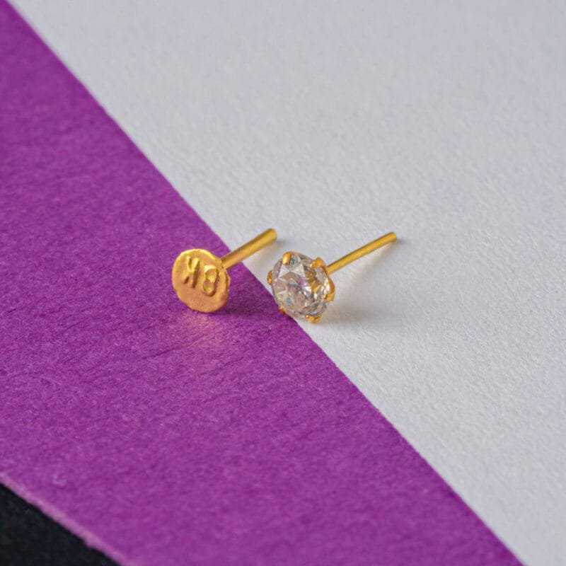 18k Diamond Nose rein - Larg - Image 5