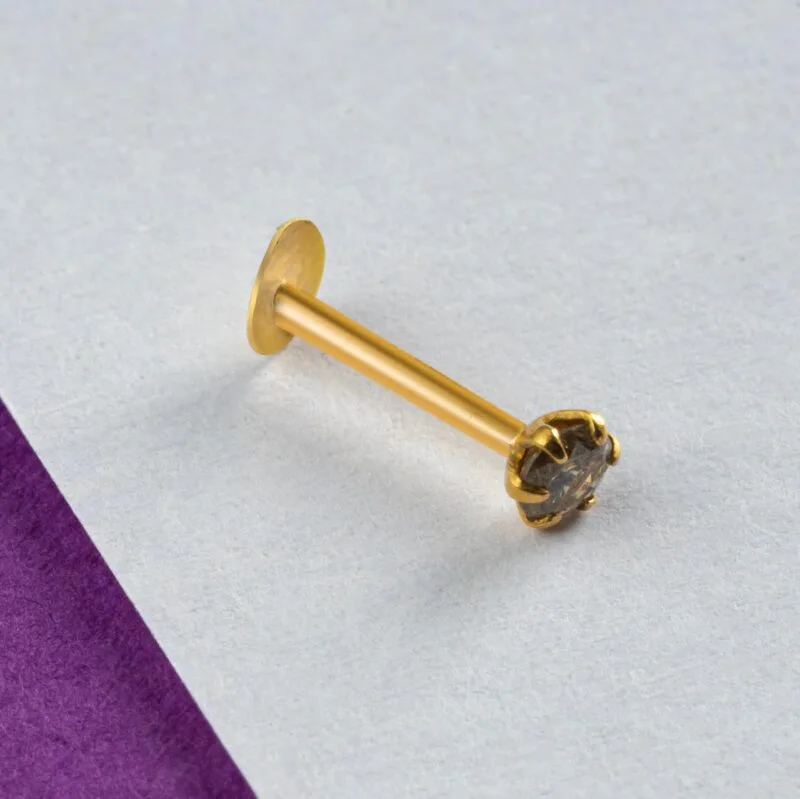18k Black Diamond Nose rein – Medium