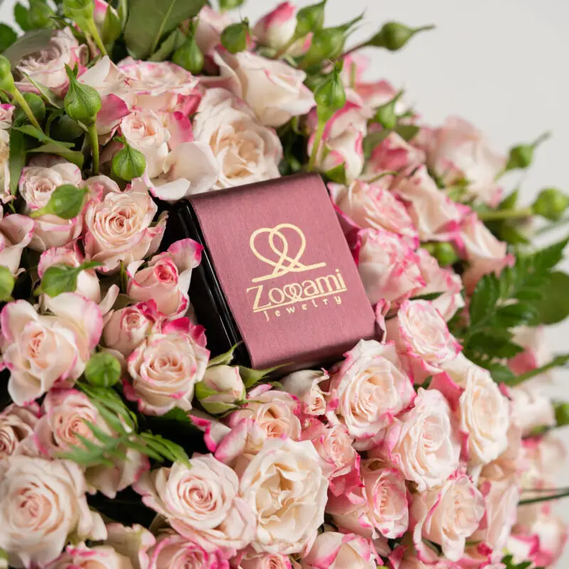 Blush Bloom 18K Gold Nose Ring - Image 3